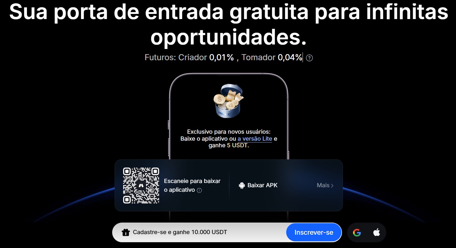 Código de Indicação MEXC "mexc-BACK50": 20% de Desconto + Bônus de 10.000 USDT