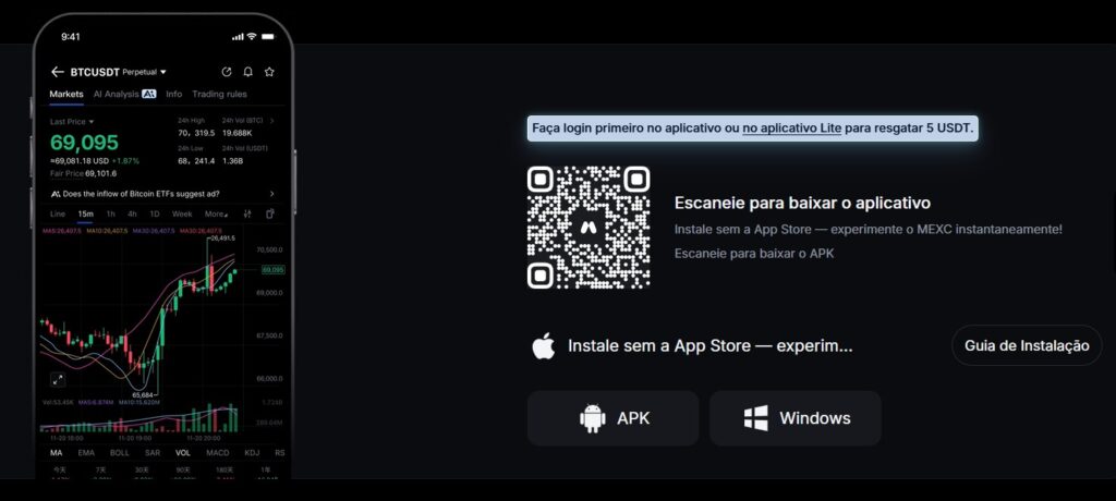 Negocie a Qualquer Hora e em Qualquer Lugar com o Aplicativo Móvel da MEXC